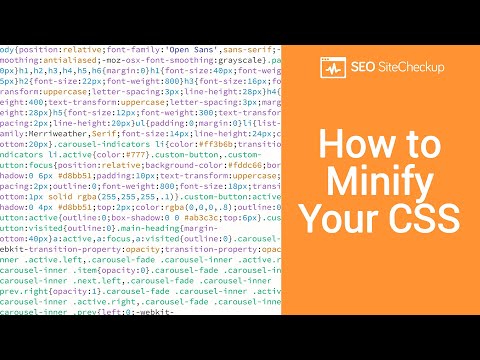 How to Minify Your CSS
