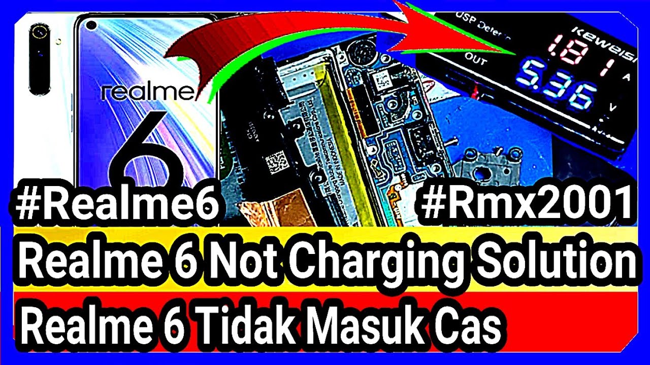 Realme Rmx2001 realme 6 tidak masuk cas - realme 6 not charging solution #realme6 # ...