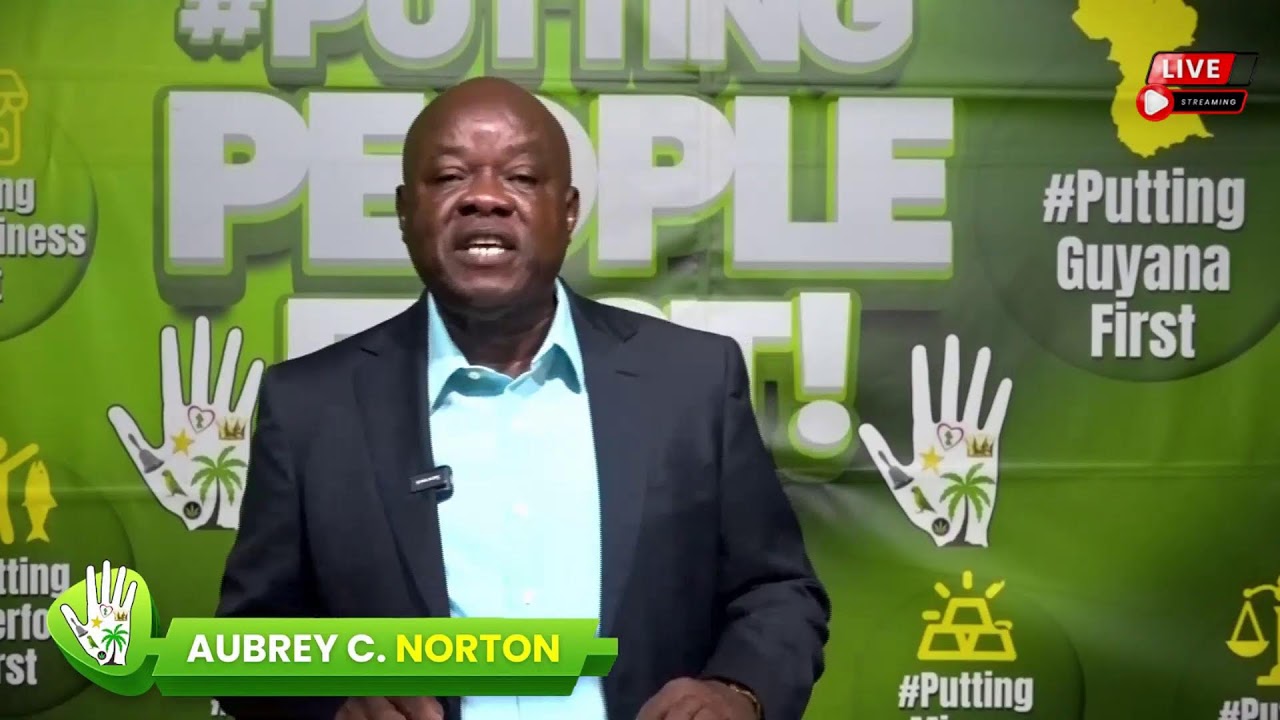 ADDRESS by APNU Presidential Candidate, Aubrey C. Norton.
