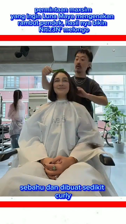 Luna Maya potong rambut pendek. #luna #selebriti #viral #shorts