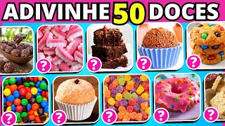 🧁 ADIVINHE 50 DOCES EM 8 SEGUNDOS 🕒🍨| Somente 5% vão acertar todos #quiz #buuquiz