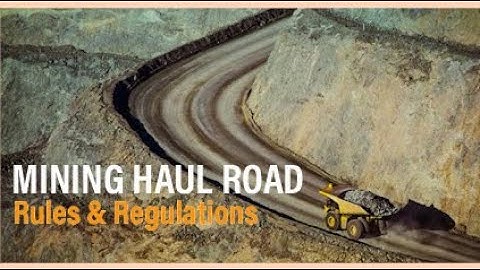 What is a mining haul road?