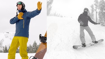 Side-Slipping Falling Leaf / Zig Zag || Beginner Snowboarding Session