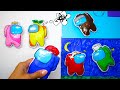 DIY AMONG US Paper crafts / АНТИСТРЕСС из БУМАГИ / СКВИШИ /  PAPER ANTISTRESS / SQUISHE