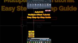 AS-50/AutoCAD Multiple Offset Command: Speed Up Your Design Process. #AutoCAD #MultipleOffset
