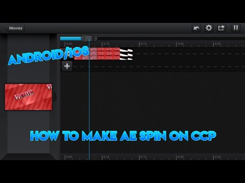 HOW TO MAKE AE(AFTER EFFECT) SPIN IN CCP
