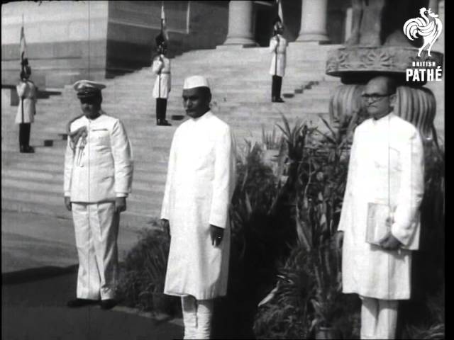 Indian President Dr. Rajendra Prasad Sworn In  (1952) class=