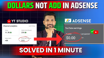 Dollars not ADD in AdSense | YouTube Payment not showing in AdSense 2025