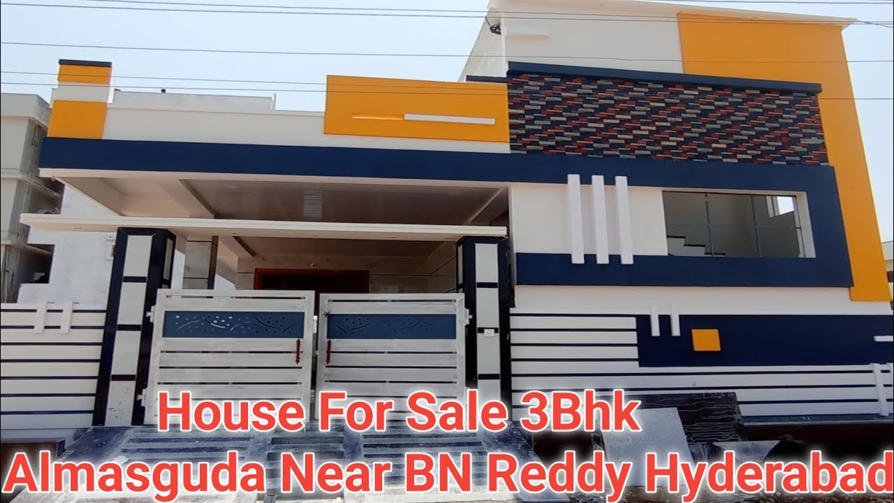 West Face 200Sq Yards 3bhk full LRS paid House For Sale Almasguda Near