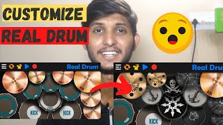 How To Customize Real Drum App | How To Change Pads In Real Drum