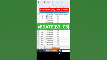 Advance Excel !! 😱| EDATE Function in excel || How to use EDATE Function | #advance#excel #exceltips