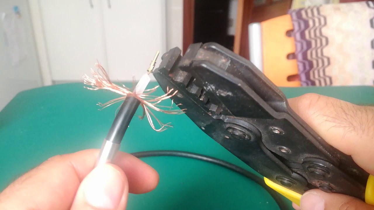 Como crimpar cable COAXIAL con conector BNC PARTE 2 YouTube