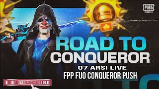 FIRST TIME CONQUEROR PUSH IN FPP DUO GUYS AJAO SAB ✅TO 3k FAMILY 07 ARSI LIVE