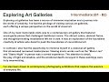 50 exploring art galleries intermediate b1b2  english reading practice