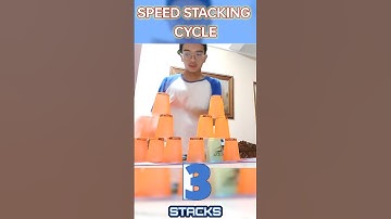 Speed of Cup Stacking: Cycle in 5.803 Seconds! #cupstacking #fast #shorts