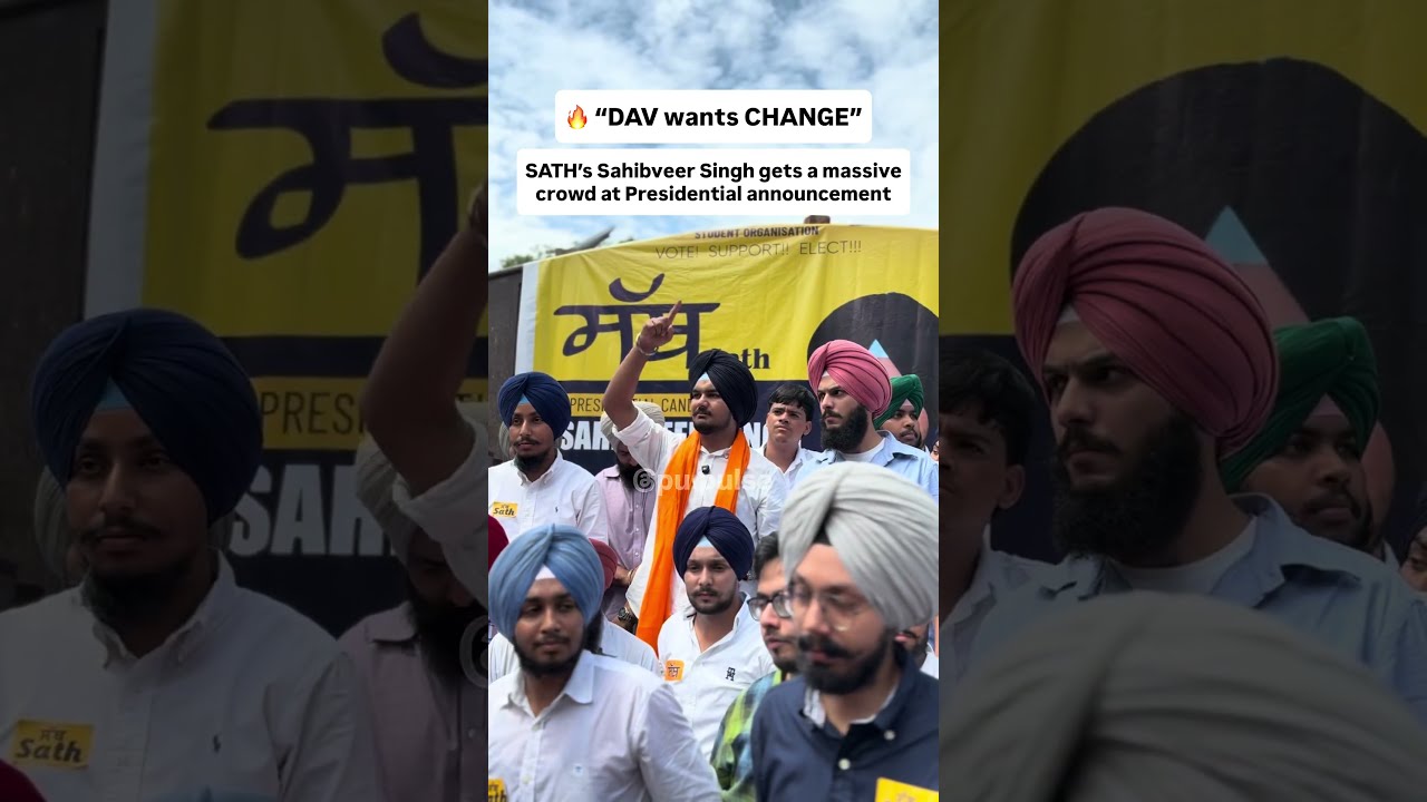 DAV College Election 2026: SATH Announces Sahibveer Singh! 🚀 Is Change Coming? #DAV10 #VotanPUDiyan