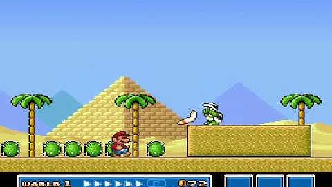 SMB3 for Super Mario All-Stars Custom Level #424 - Daytime Desert 3