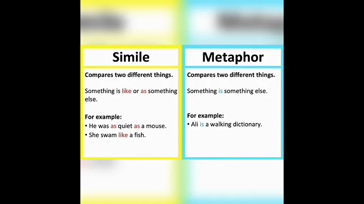 Simile & Metaphor in just seconds... - 天天要闻