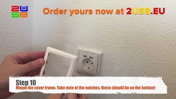 How to install the 2USB USB Wall outlet with Double USB Charger