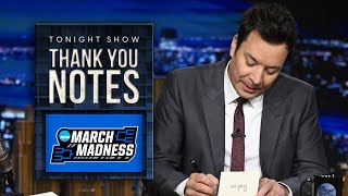 Thank You Notes: March Madness, Pixar’s Turning Red | The Tonight Show Starring Jimmy Fallon