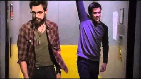 One Tree Hill - 9x13 - Chase/Chris/Haley: "Why are you hugging a stranger, lady?"