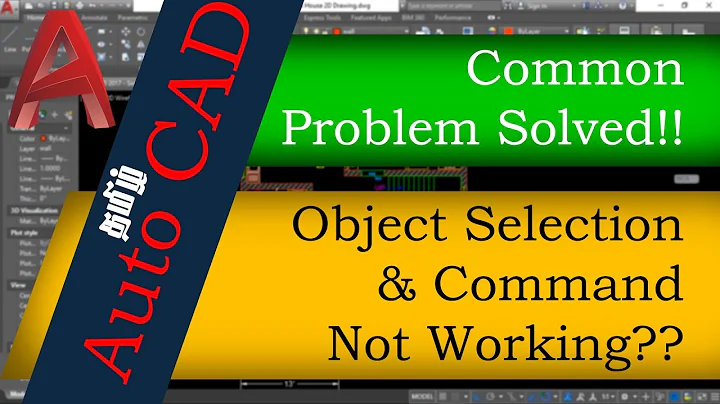 AutoCAD Tutorial - Object Selection & Command not Working in Autocad Problem Solved| PG Tutorials