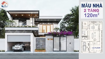 Mẫu Nhà 2 Tầng 4 Phòng ngủ 120m2 - Ngoại Thất - Nội Thất - Tiểu Cảnh - Đẹp Hiện Đại