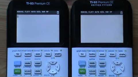 TI-83 Premium CE & Edition Python : Flash performances test