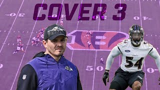 HOW MIKE MACDONALD CONFUSES QB's  'RAVENS COVER 3 VARIATION' #ravens #ravensflock #baltimoreravens