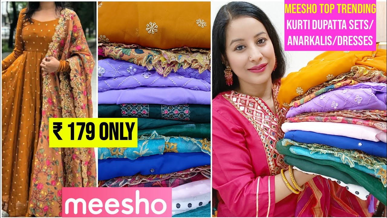 Meesho Haul Starting ₹179❤️Latest Meesho Wedding Kurti/Kurta