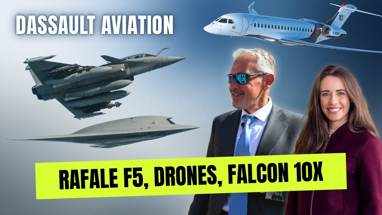 Dassault Aviation : Rafale F5, Falcon 10X et drone de combat