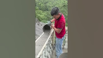 This is the process of making a concrete fence #shorts