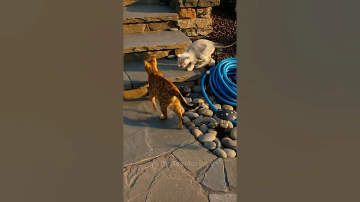 Video 11548491: tiny bengal, snow bengal, meowing tiny kittens, kitten outside, kitten meets, cat
