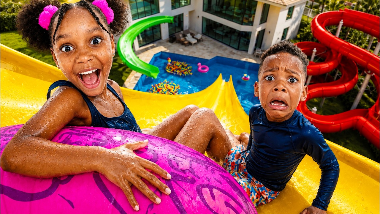 I Secretly Built a Water Park in Our Backyard! (THEY Had No Idea)