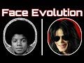 Michael jackson  face evolution  face morph 19662009