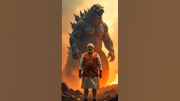 Modi Ji vs. Godzilla! 🦖🔥 The Ultimate Showdown!  AI-Generated