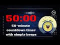 50 Minute Countdown Timer with Beep | Music Practice,Focus, Study, Workout, Meditation, Relax