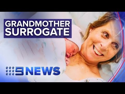 World first: Grandmother acts as surrogate for her son | Nine News Australia