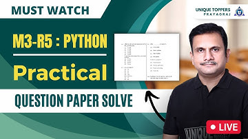o level practical exam 2023 | #m3r5 python  #olevel python  practical class for exam ratnakar
