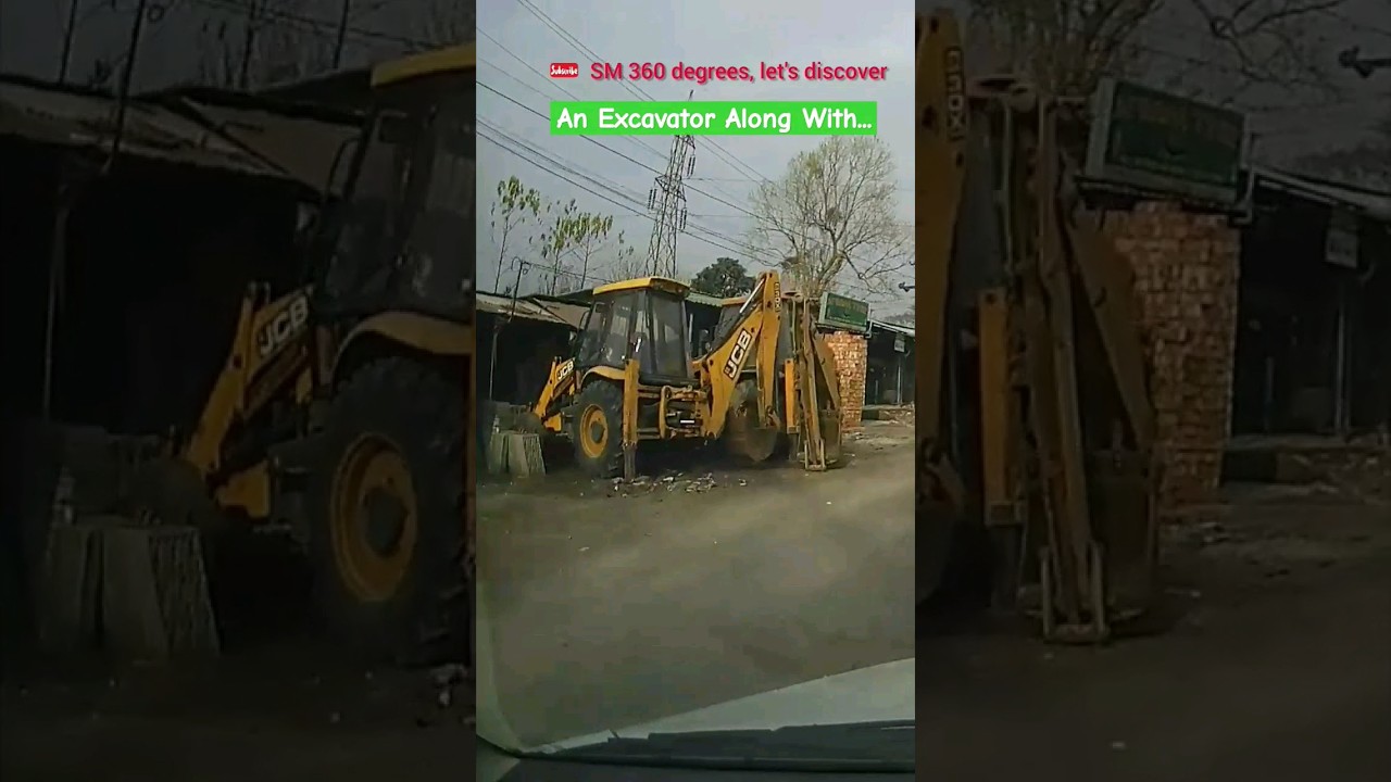 An Excavator Along With Bricks & Stones. Lot Of Construction Work Going On Here, Siliguri, India.