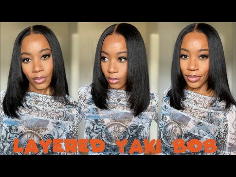 Fresh out the Salon! | *NEW* 7x5 Layered Yaki Bob, Glueless & Flawless Install Ft. Nadula Hair