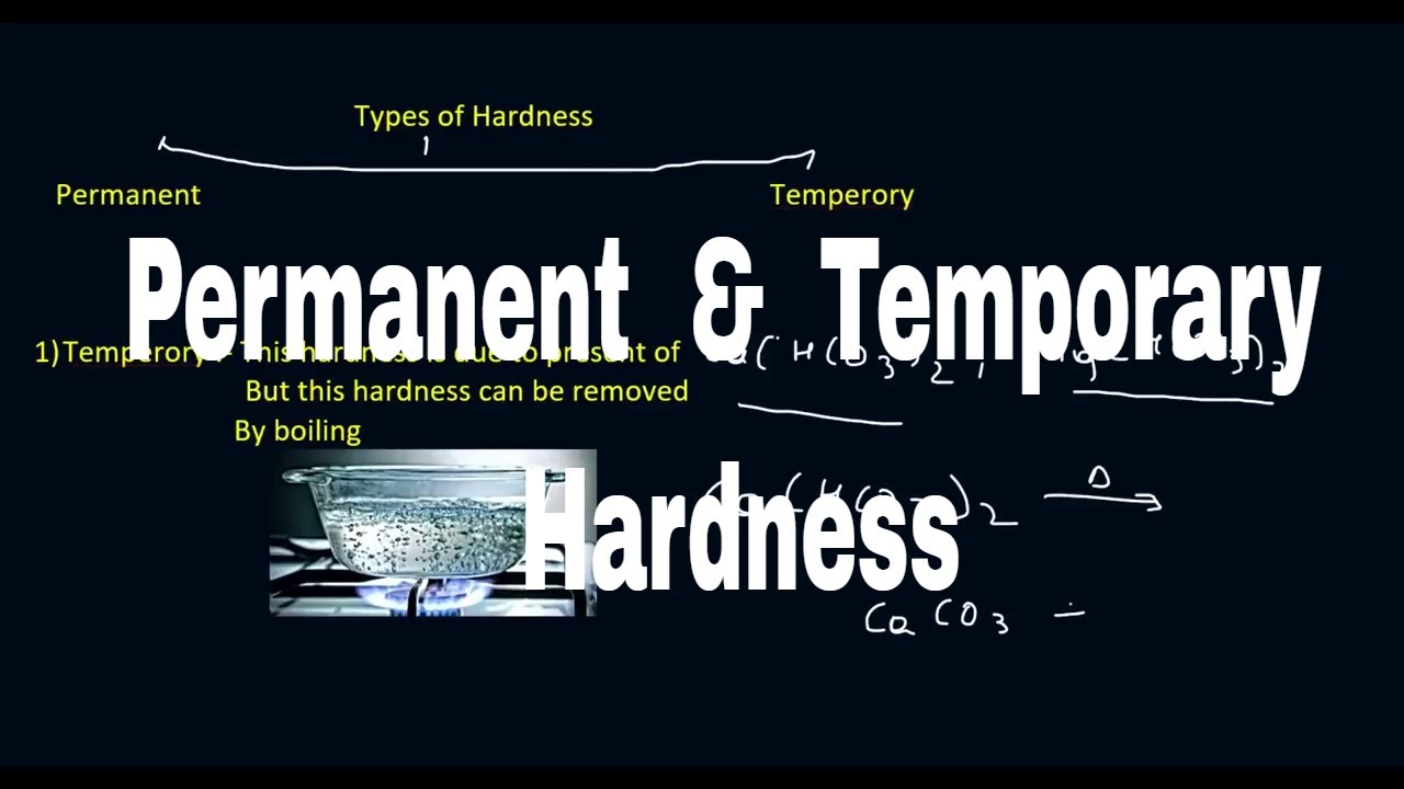 Types of hardness : Engg Chemistry