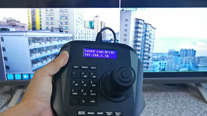 How to add the IP address and manage the IP ptz Camera for ASKB13