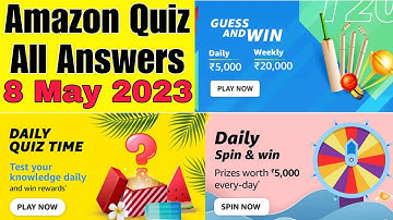 Amazon Quiz Answers Today | Amazon Daily Quiz Answers | Technical Sachin
