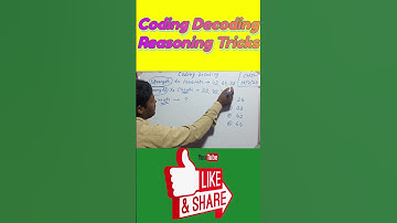 Coding Decoding Reasoning Tricks | #ytshorts #trending #shortvideo #shortsfeed #shorts #reasoning