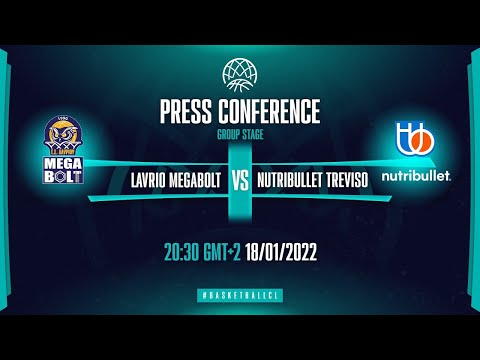 Lavrio Megabolt v Nutribullet Treviso - Press Conf. | Basketball Champions League 2021-22