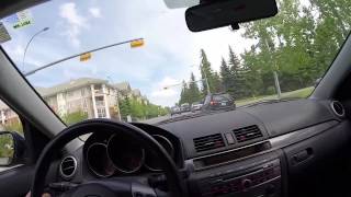 Mazda steering wheel - buildings