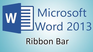 Microsoft Word 2013 Tutorial - Ribbon Bar