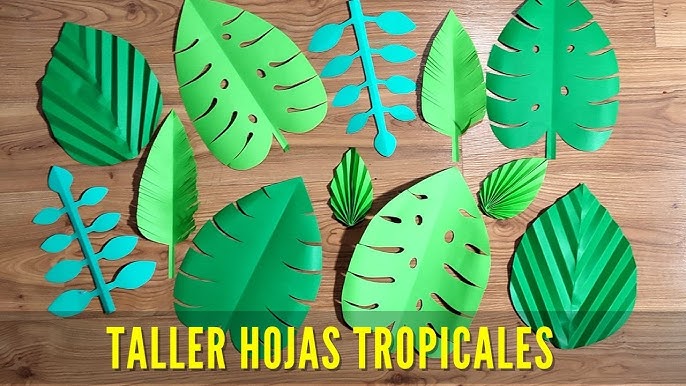Como hacer Hojas Tropicales sin molde / 07 diseños - YouTube como-hacer-hojas-tropicales-sin-molde-07-dise-os-youtube