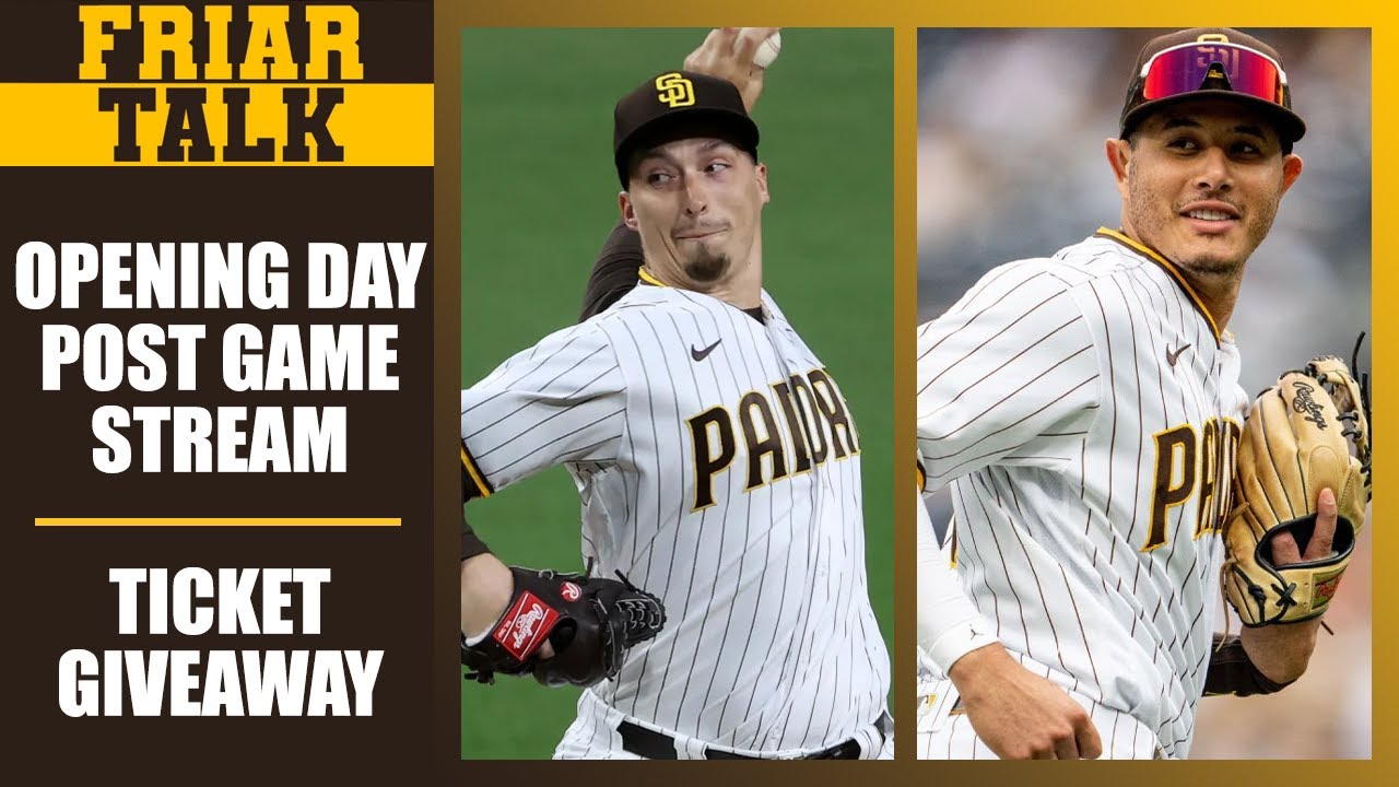 PADRES OPENING DAY POST GAME STREAM & GIVEAWAY YouTube